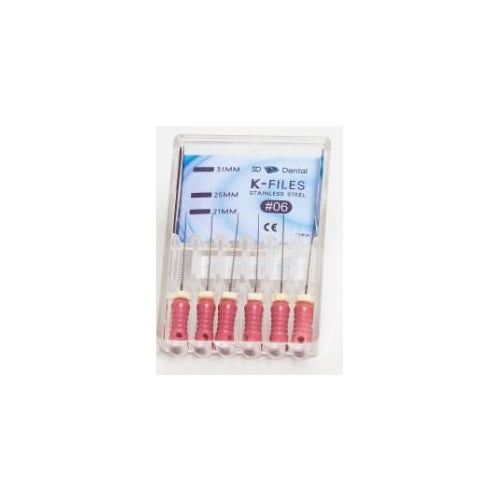 House Brand KS2170 Dental K-Files Stainless Steel 21mm #70 6/Pk House Brand KS2170 Dental K-Files Stainless Steel 21mm #70 6/Pk